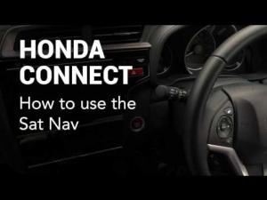 Honda Connect: How to use the sat nav